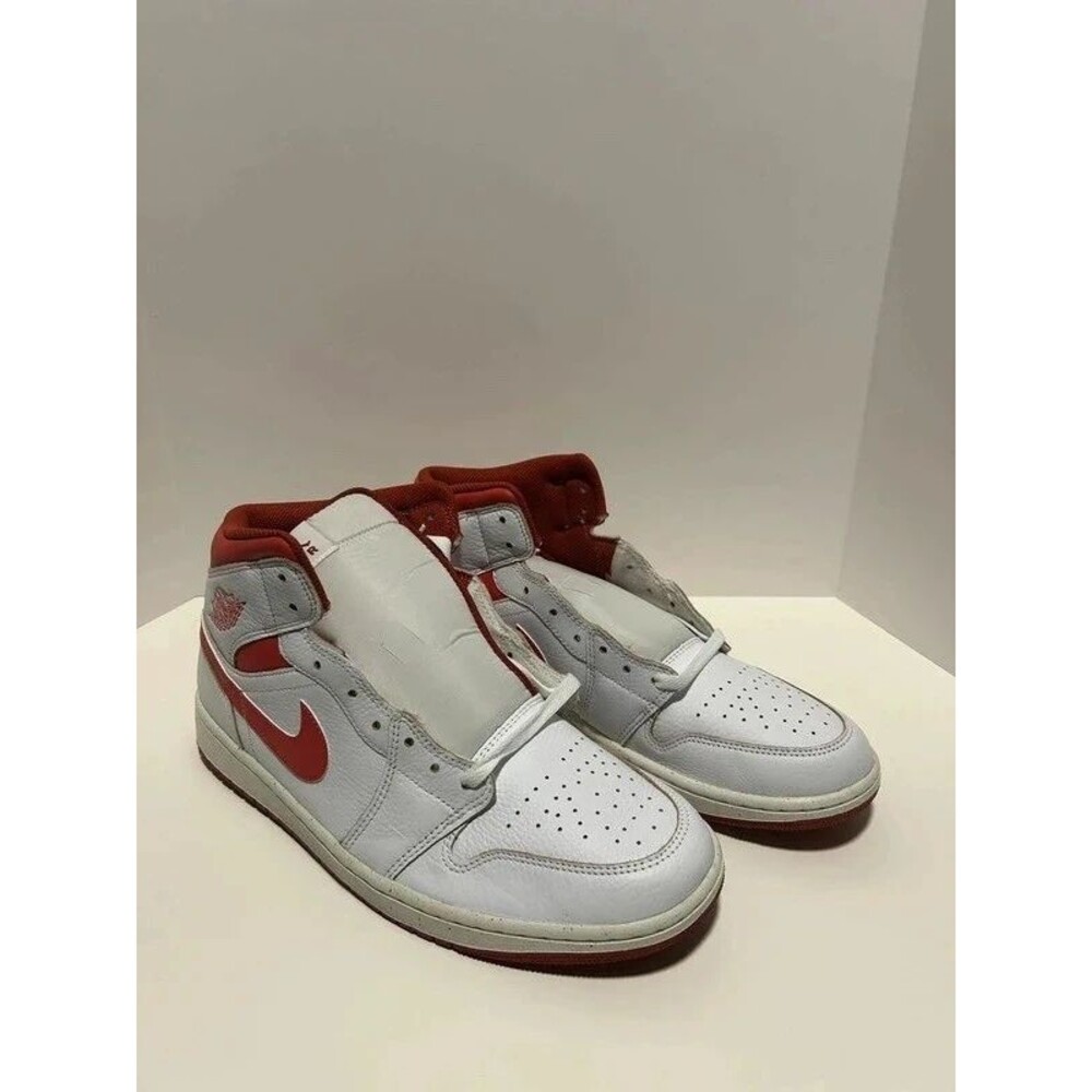 Nike Air Jordan 1 Mid SE White Dune Red UK 11 / US 12 New, No Box